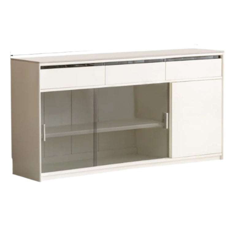 Solid Rubberwood Cream Style Rock Board Sideboard.