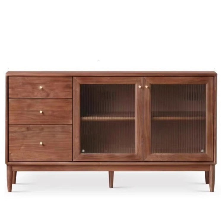 Black Walnut , South American Walnut Solid Wood Sideboard, Buffet Cabinet