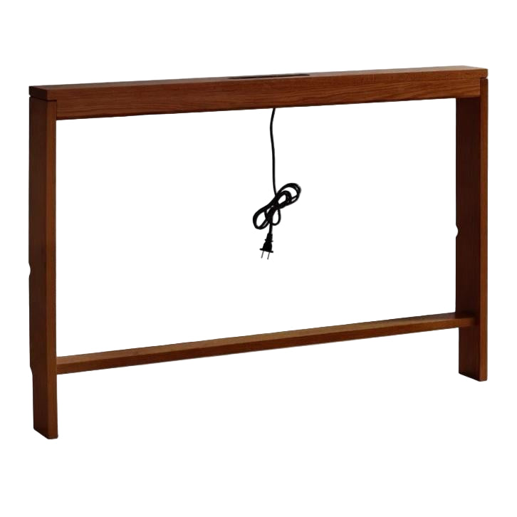 Oak Solid Wood Sofa Rear Storage Modern Wall Shelf