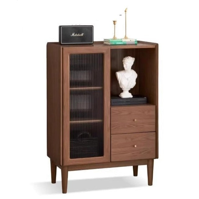 Ash Solid Wood Side Cabinet Storage