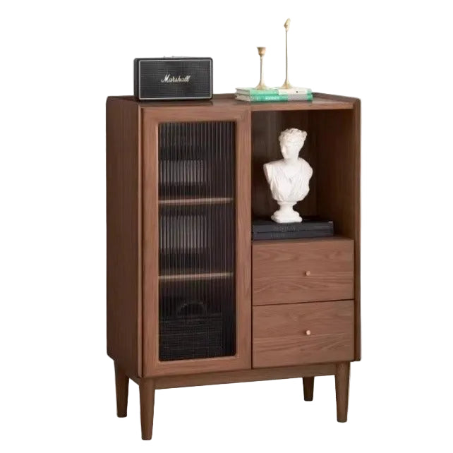 Ash Solid Wood Side Cabinet Storage.