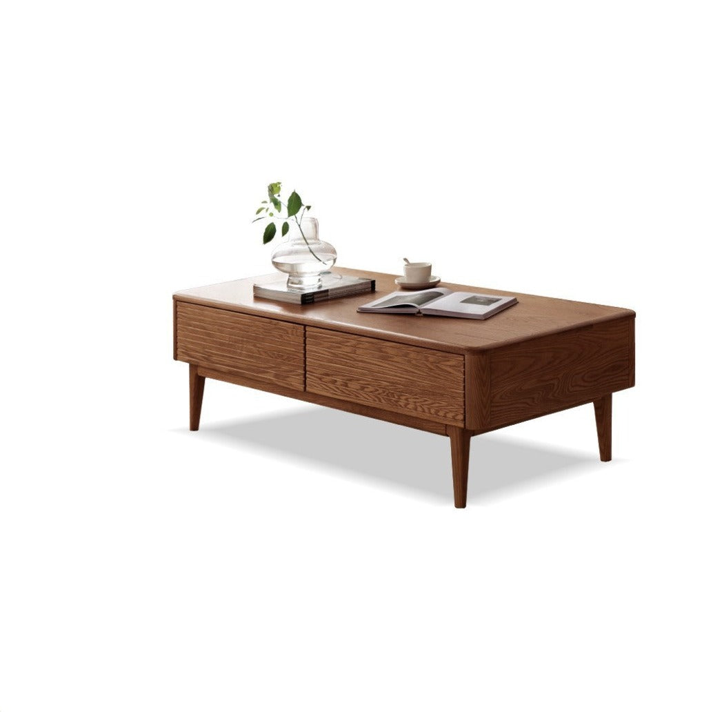 Ash solid wood slate coffee table "
