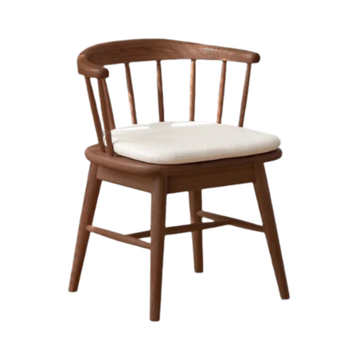 Black Walnut, Cherry, Oak Solid Wood Modern Rotating Soft Chair