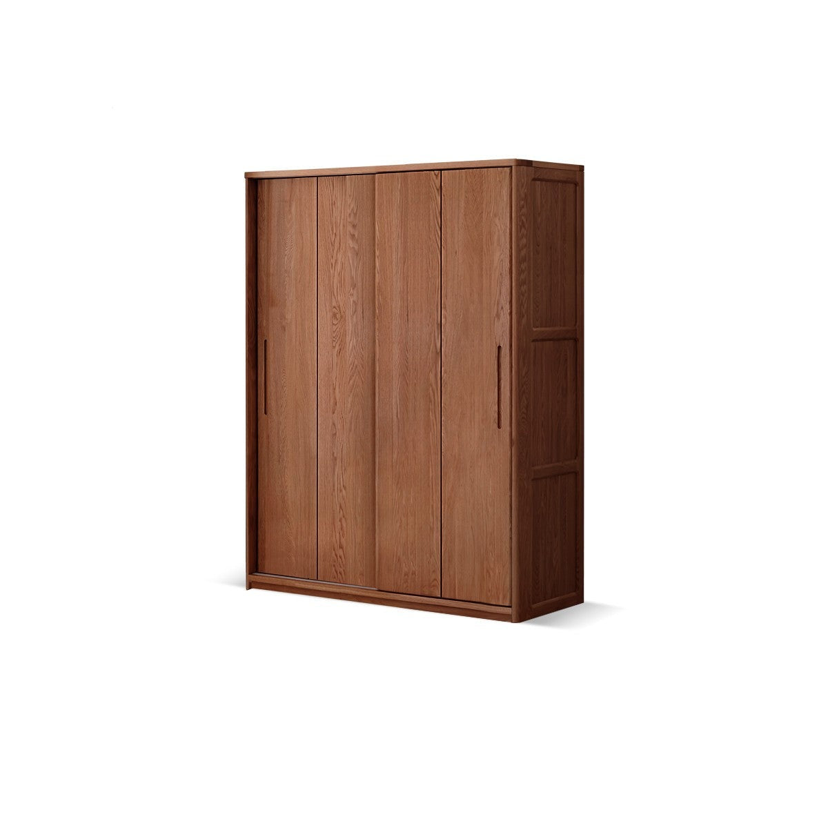 Oak, Ash Solid Wood Wardrobe Sliding Door.