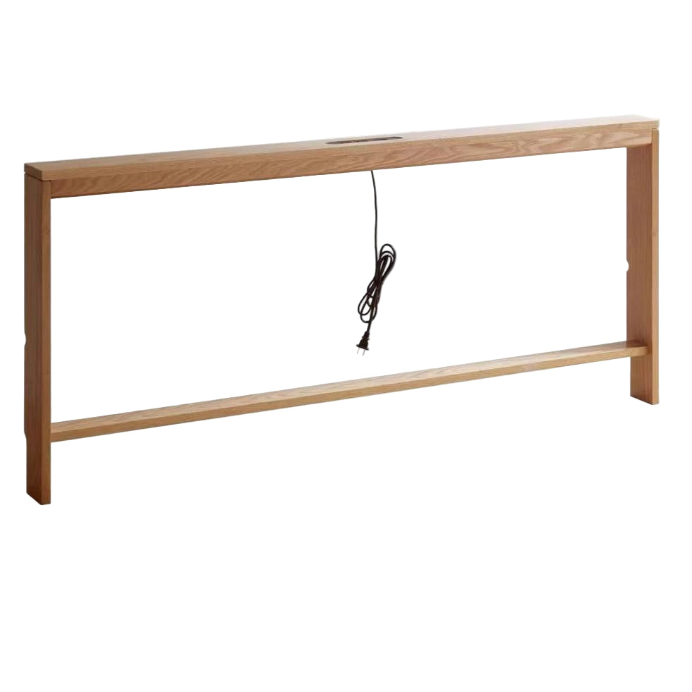 Oak Solid Wood Sofa Rear Storage Modern Wall Shelf