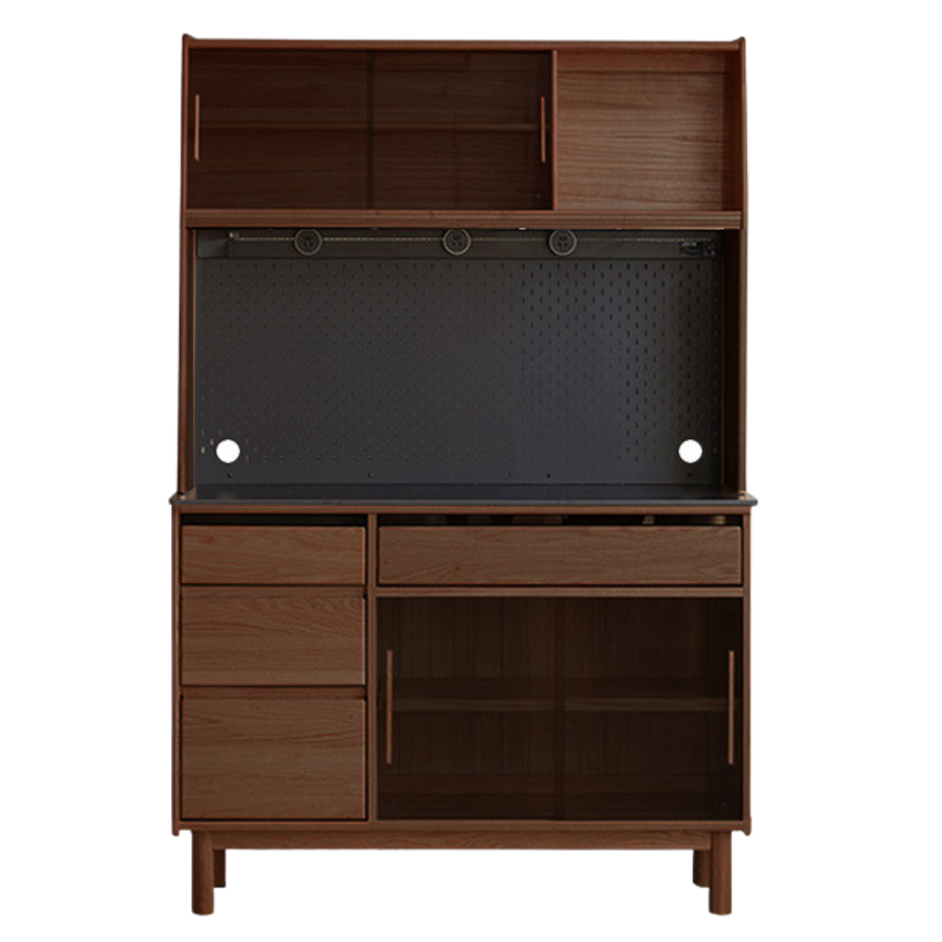 Oak, Ash Solid Wood Modern Rock Board Sideboard