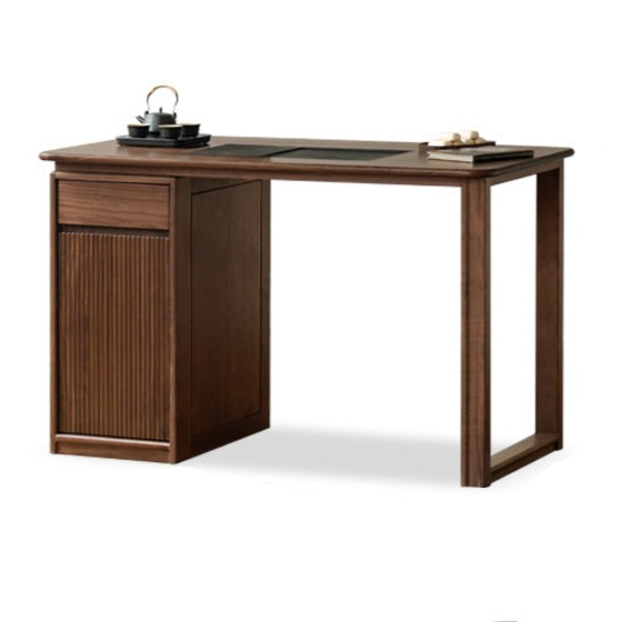 Black Walnut, Oak Solid Wood Large Plate Tea Table.