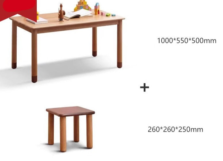 Oak Solid Wood Handmade Children's StudyTable