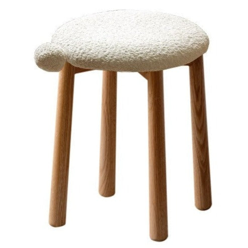 Bblack Walnut, Oak, Cherry, Beech, Sandalwood Solid Wood Makeup Stool
