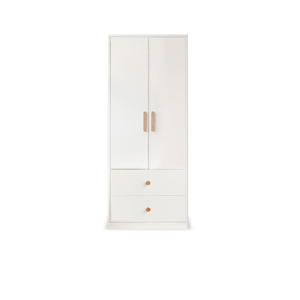 Pine Solid Wood Wardrobe Cream Style.