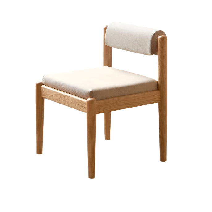 Oak Solid Wood Low Back Small Dining Chair