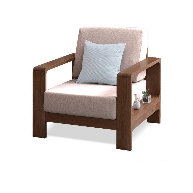 Oak, Poplar, Rubberwood, Beech Solid Wood Modern Fabric Sofa.