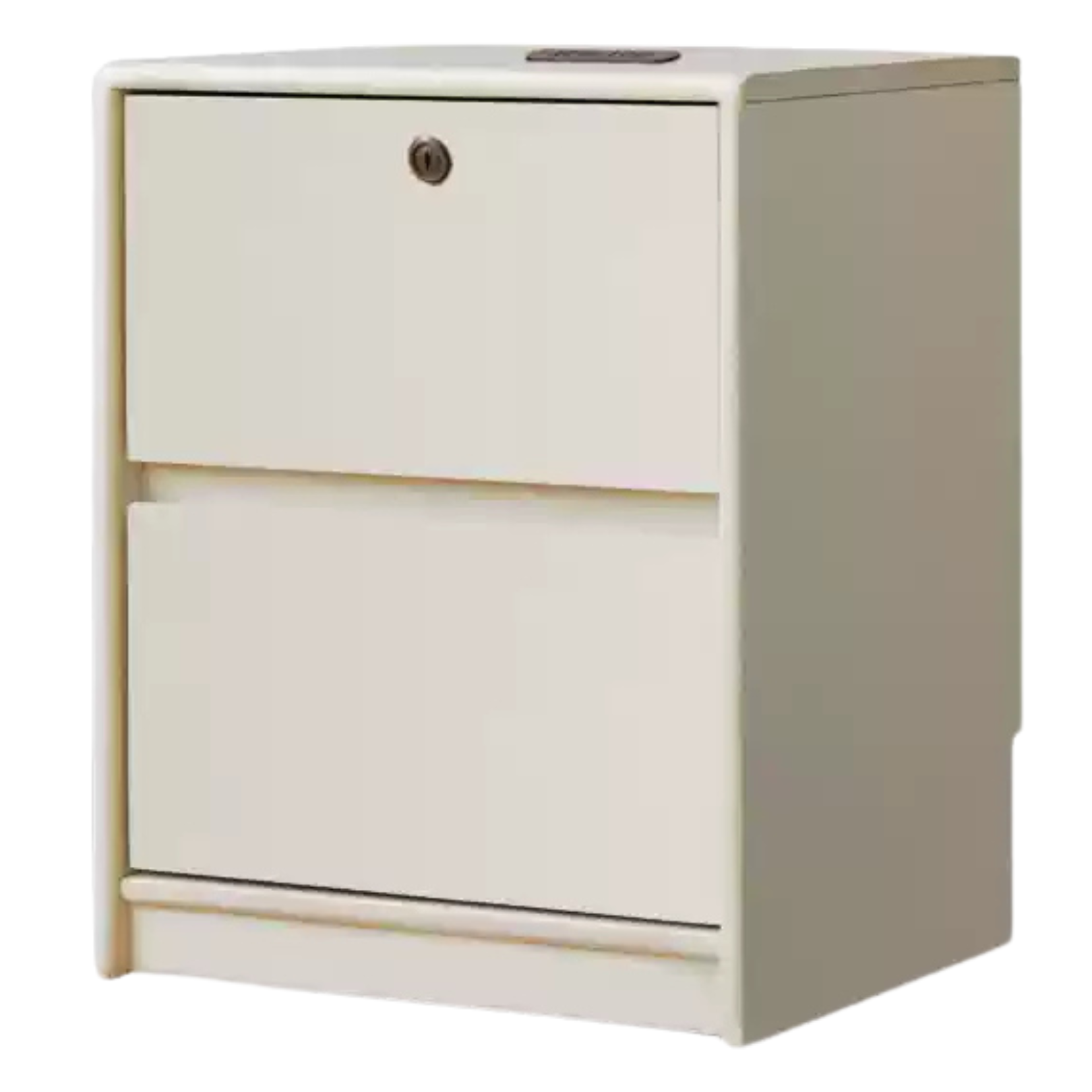 Solid Rubberwood Nightstand.