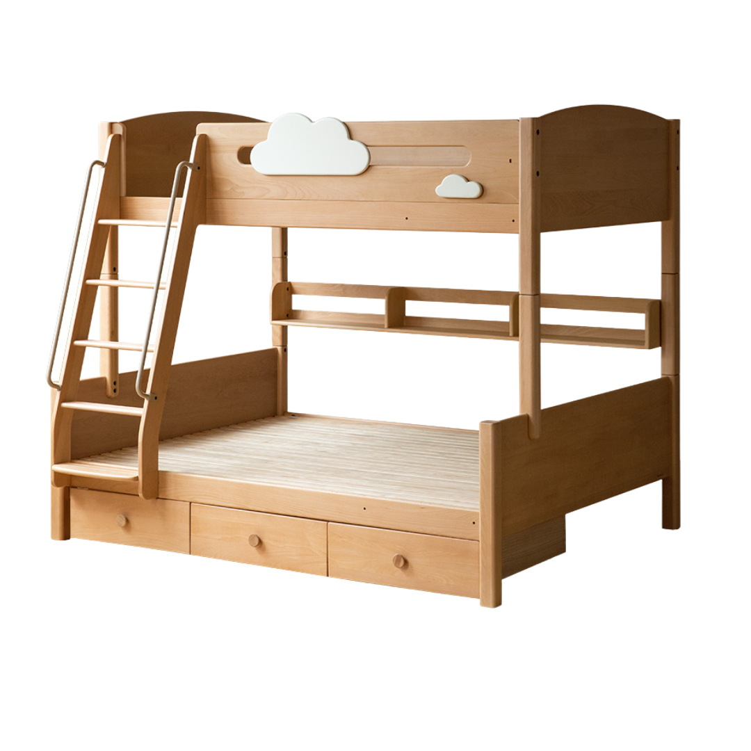Beech Solid Wood Children's Bunk Bed