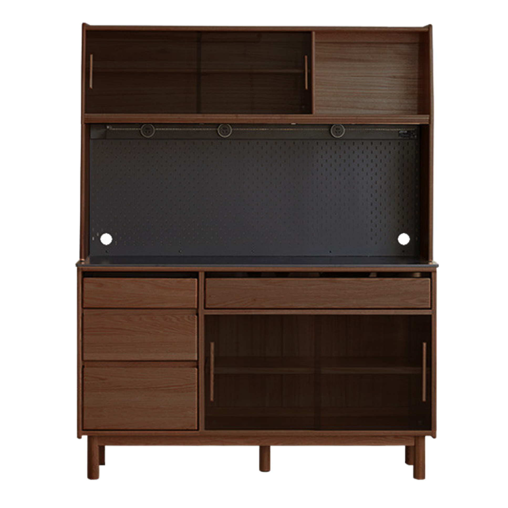 Oak, Ash Solid Wood Modern Rock Board Sideboard