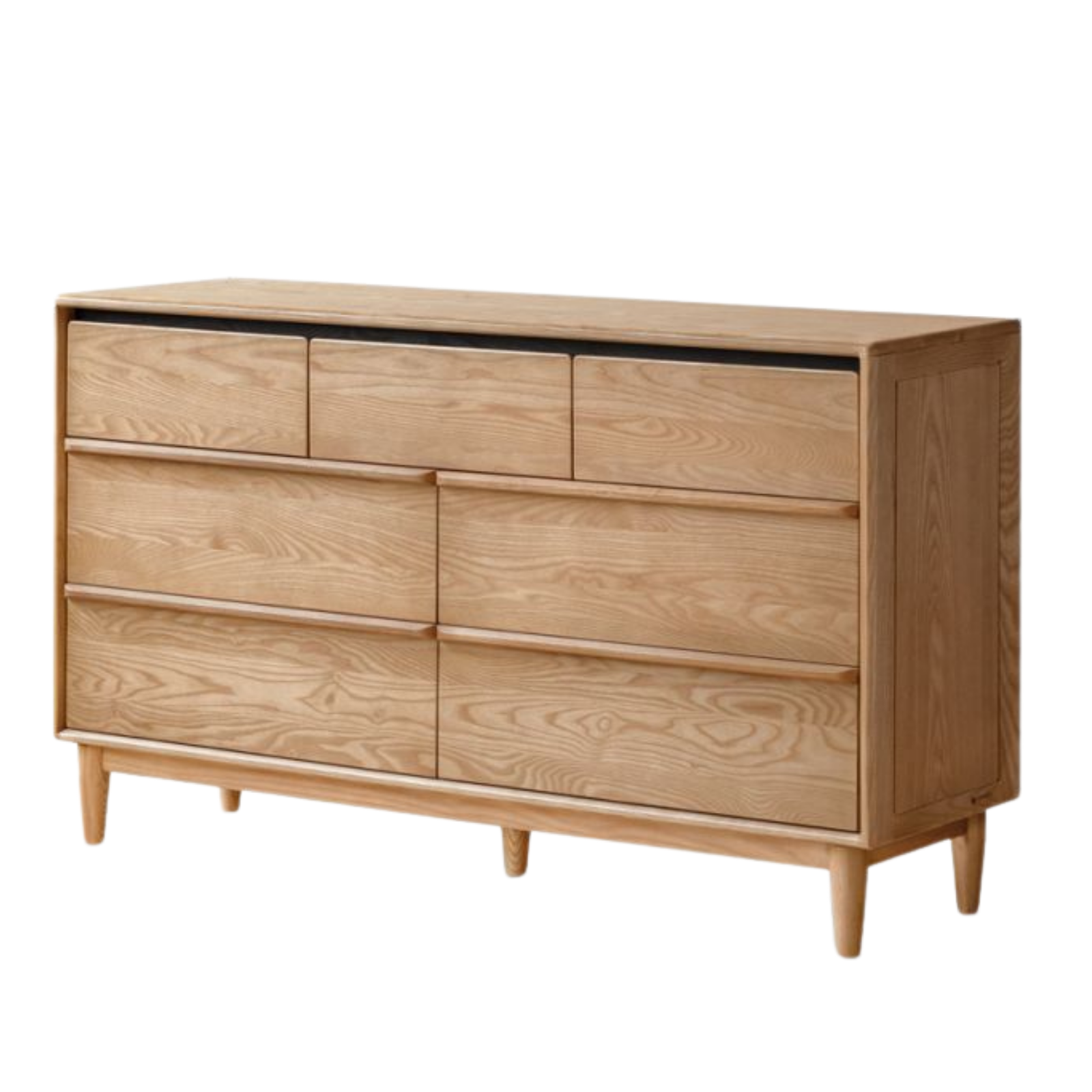Ash Solid Wood Modern Drawer Cabinet
