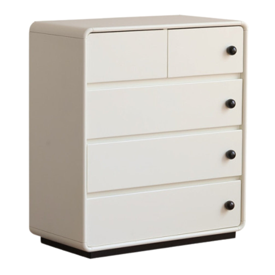 Solid Rubberwood Modern Drawer Chest