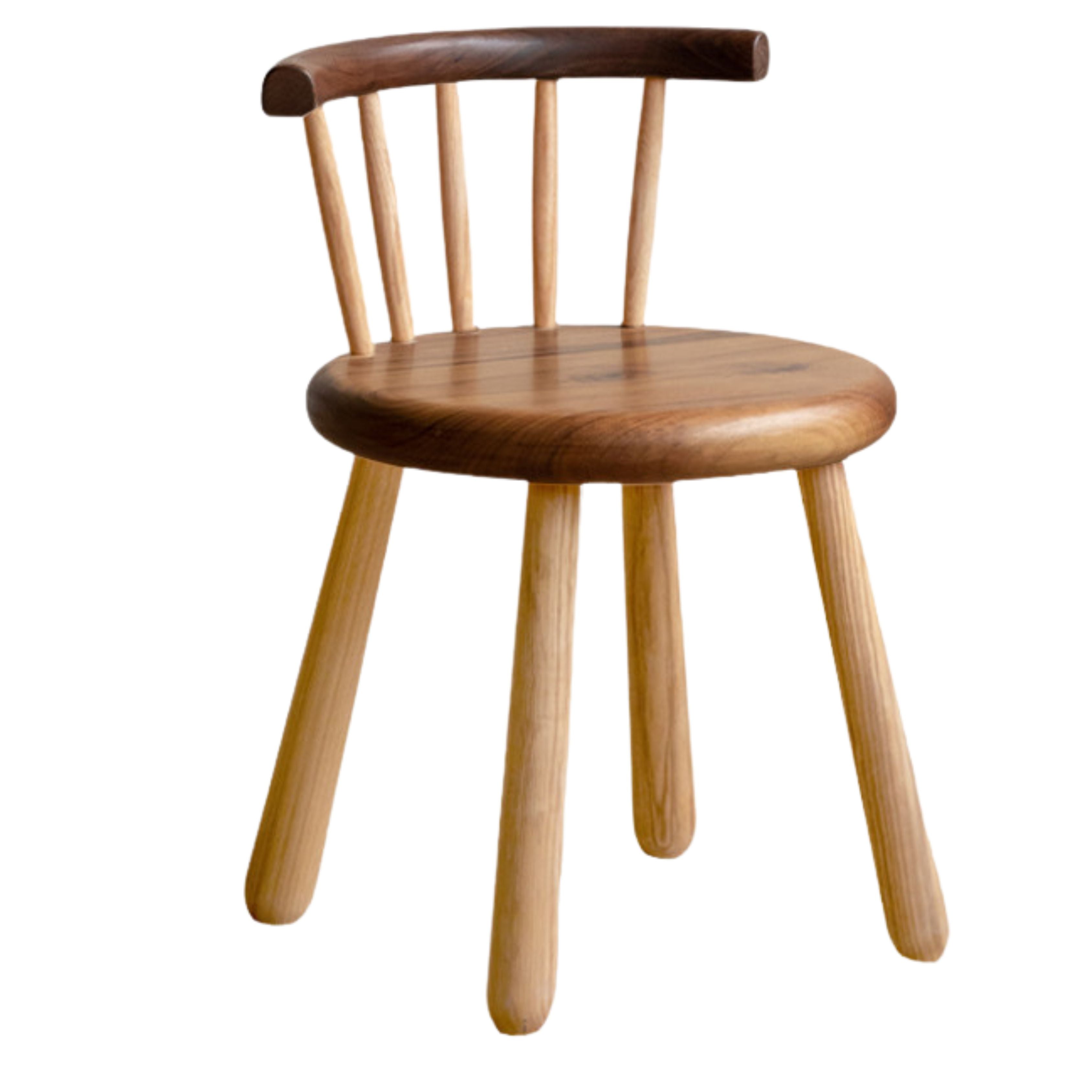 South American Walnut, Black Walnut, Ash Solid Wood Side Chair Small Stool