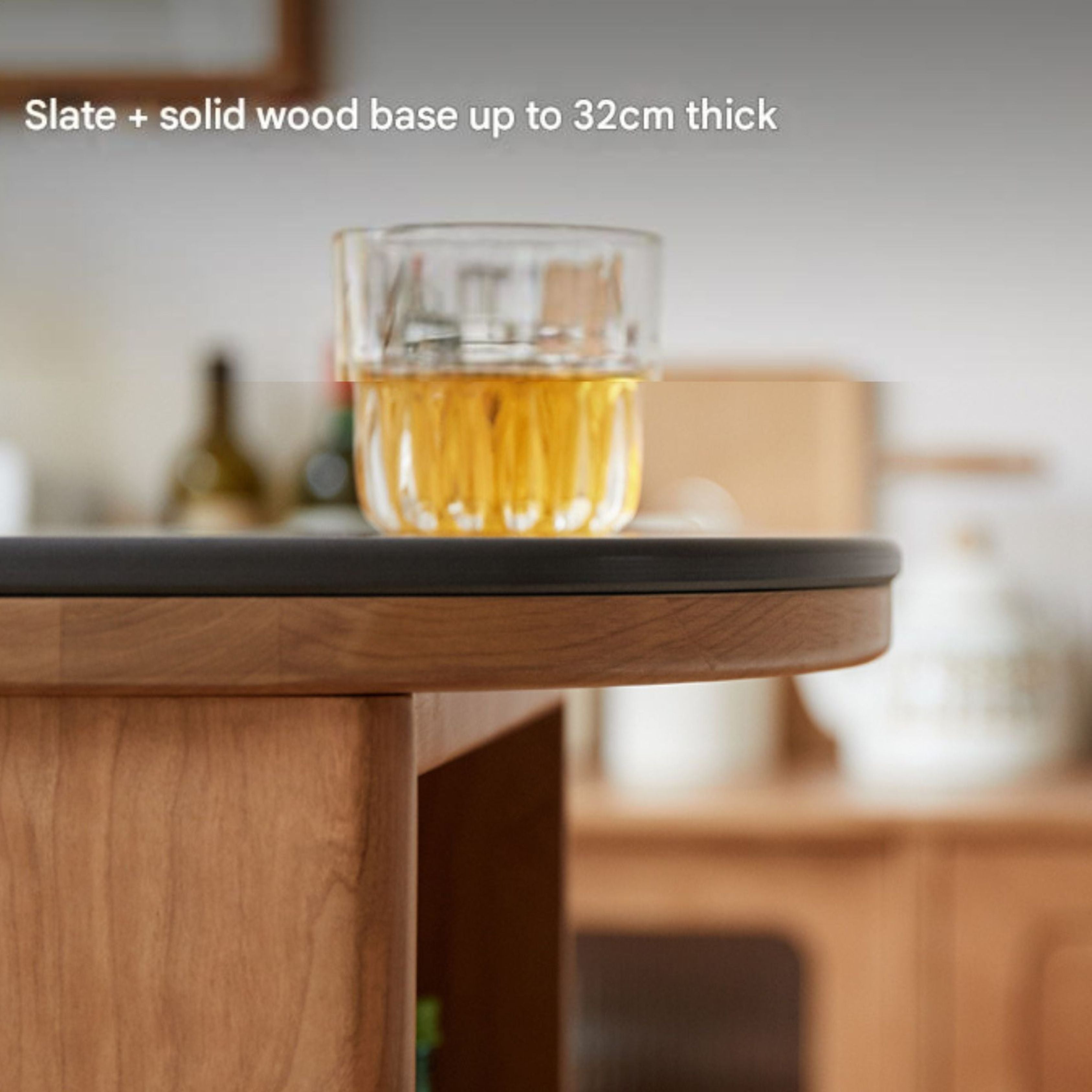 Cherry Solid Wood Telescopic Bar Table