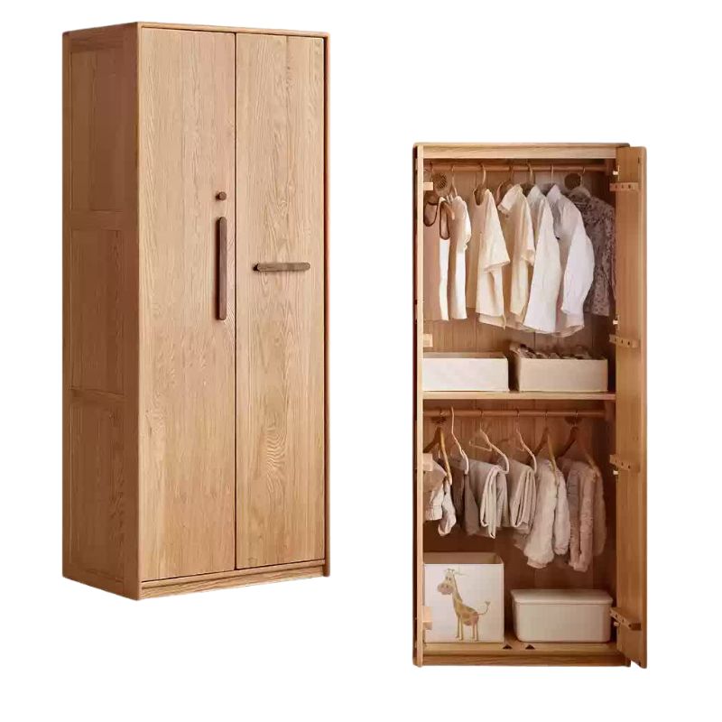 Oak Solid Wood Children's Wardrobe