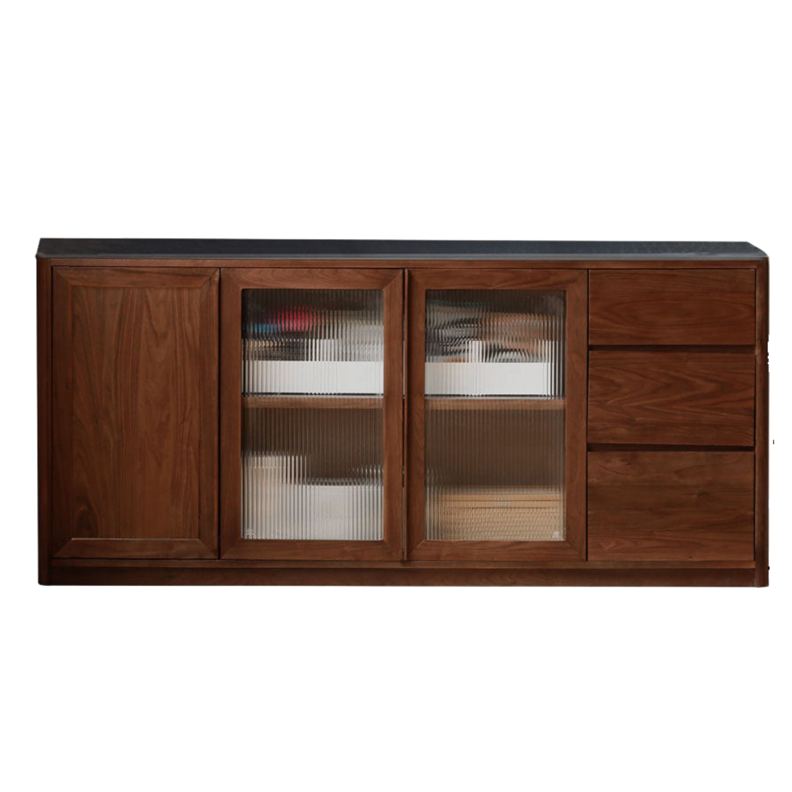 Sandalwood, Ash, White Ash Solid Wood Rock Board Modern Sideboard