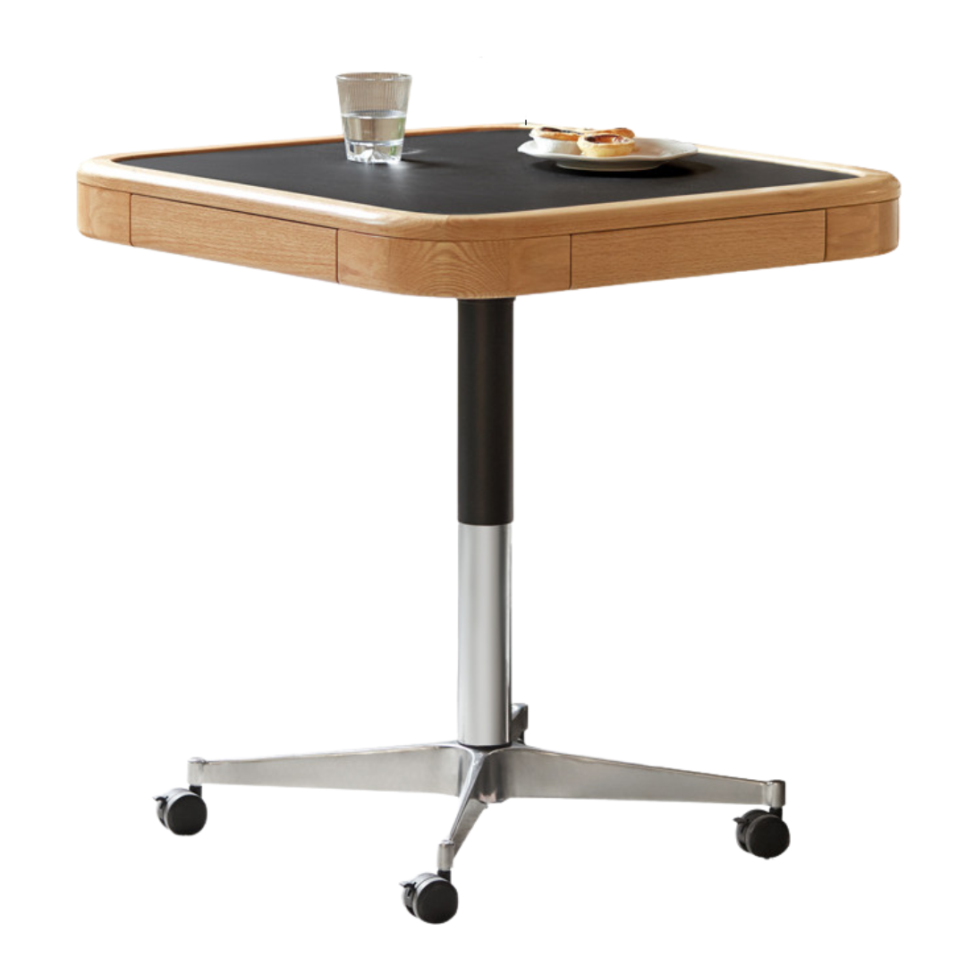 Oak Solid Wood Movable Square Lift Coffee Table