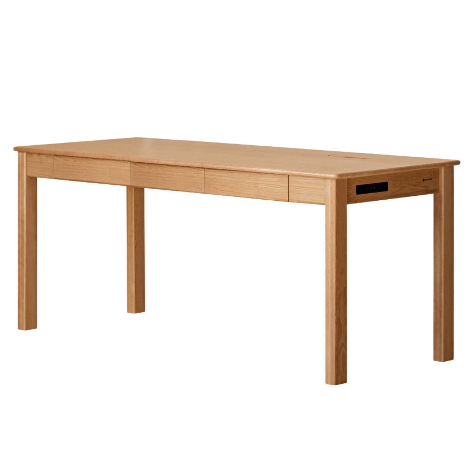 Oak, Ash Solid Wood USB Office Desk