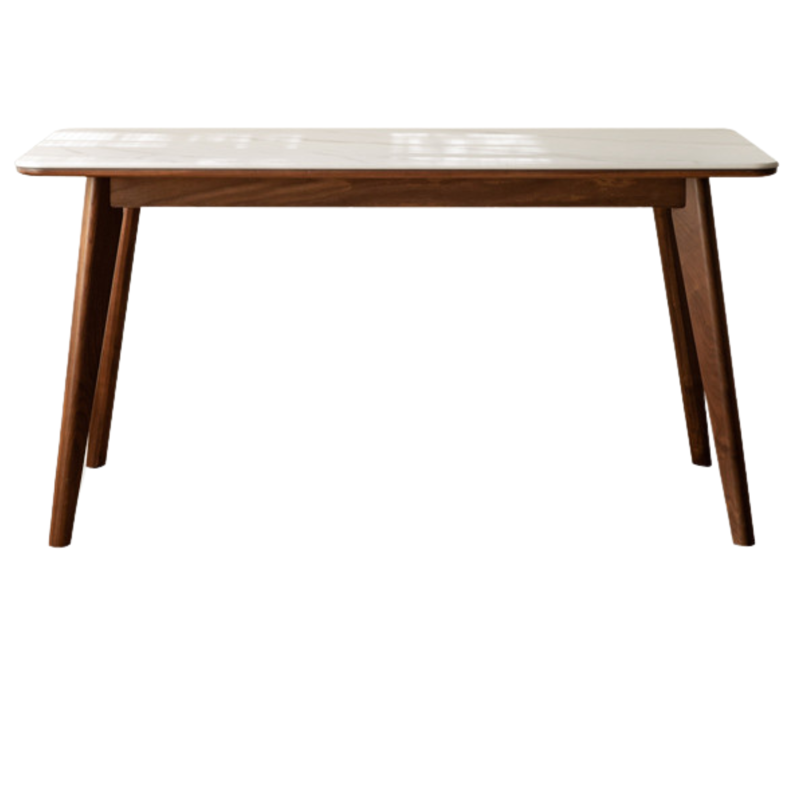 Ash, Black Walnut, Sandalwood Solid Wood Rock Plate Dining Table