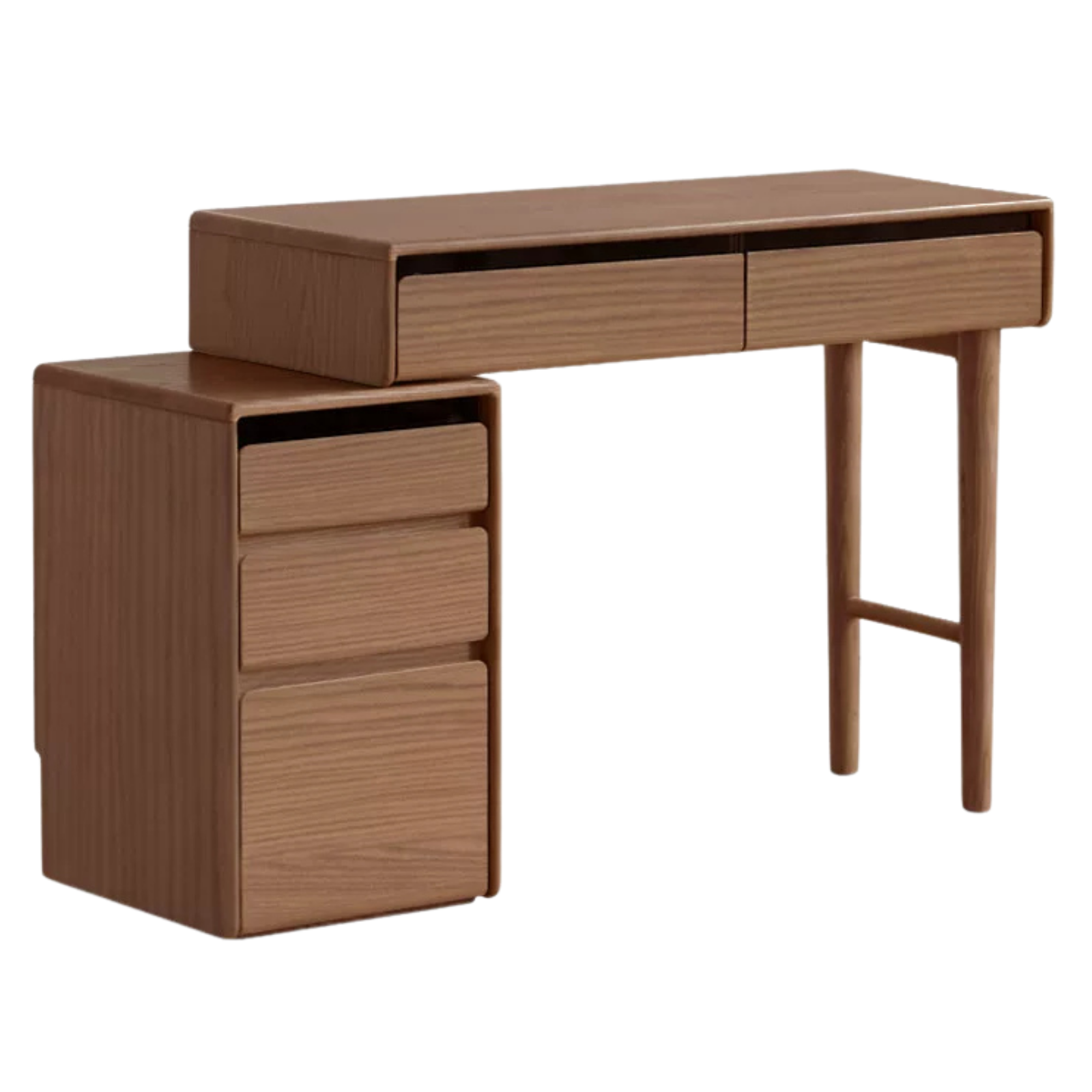 Ash, White Ash, Oak Solid Wood Modern Retractable Vanity Table
