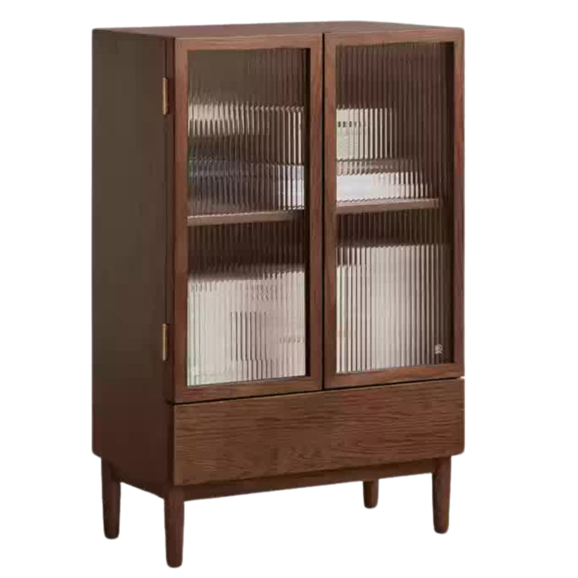 Oak Solid Wood Modern Side Cabinet.