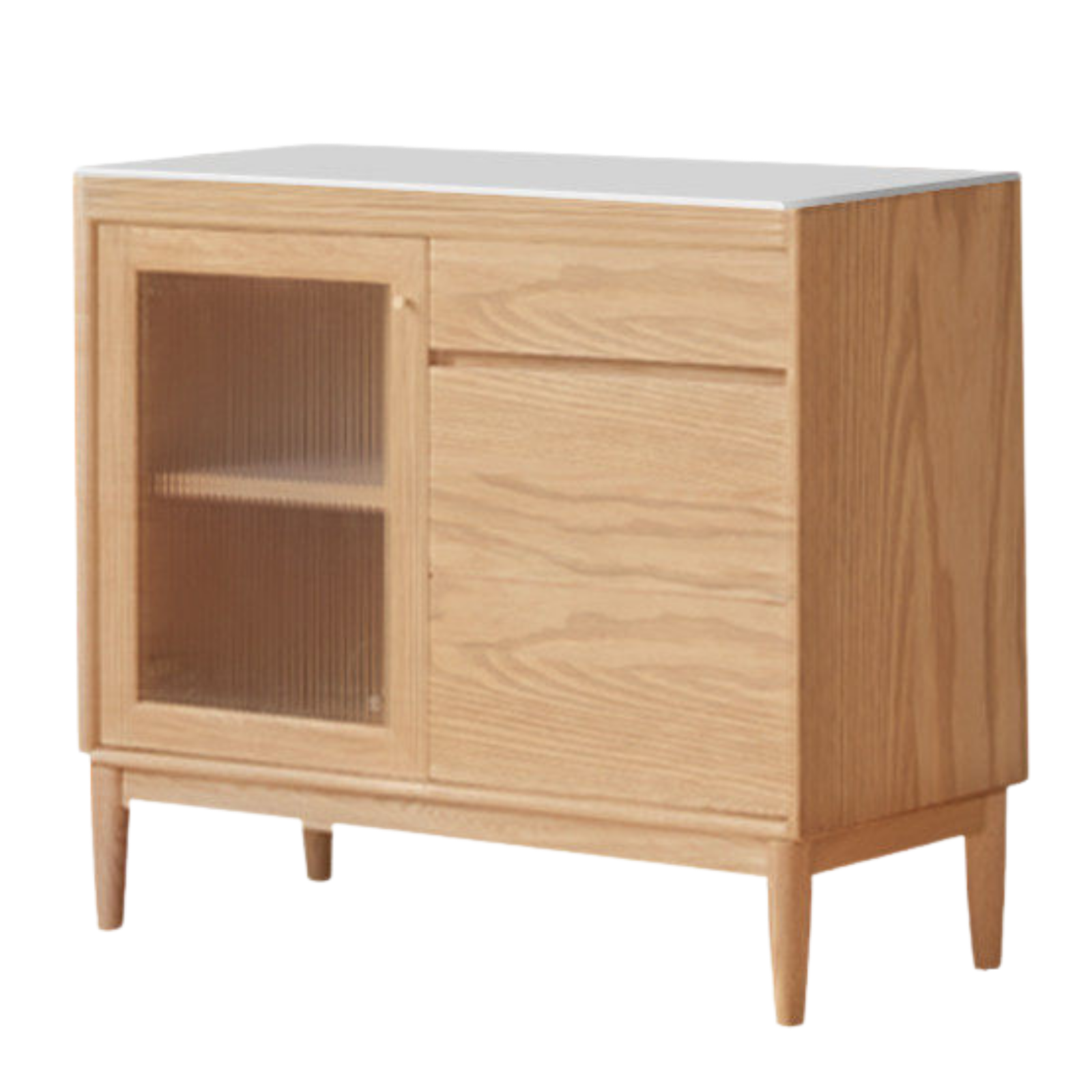 Oak, Ash, White Ash Solid Wood Large Capacity Storage Sideboard