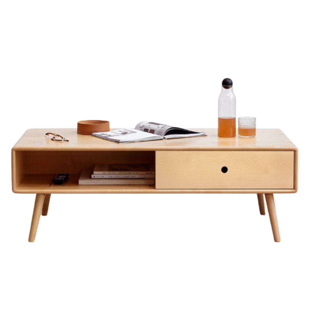 Beech Solid Wood Coffee Table Nordic Simple.