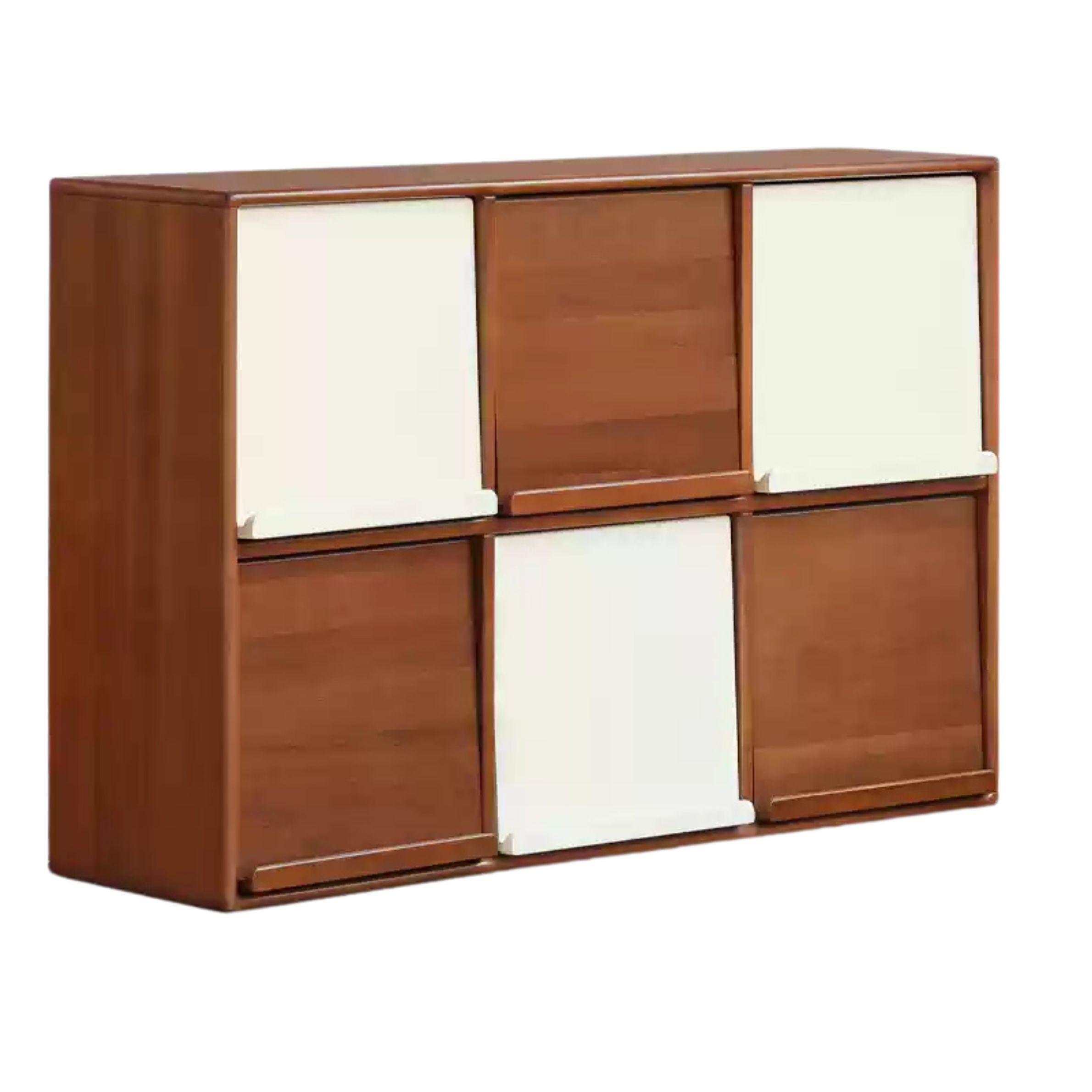 Poplar Solid Wood Medieval Style Combination Module Bookcase.
