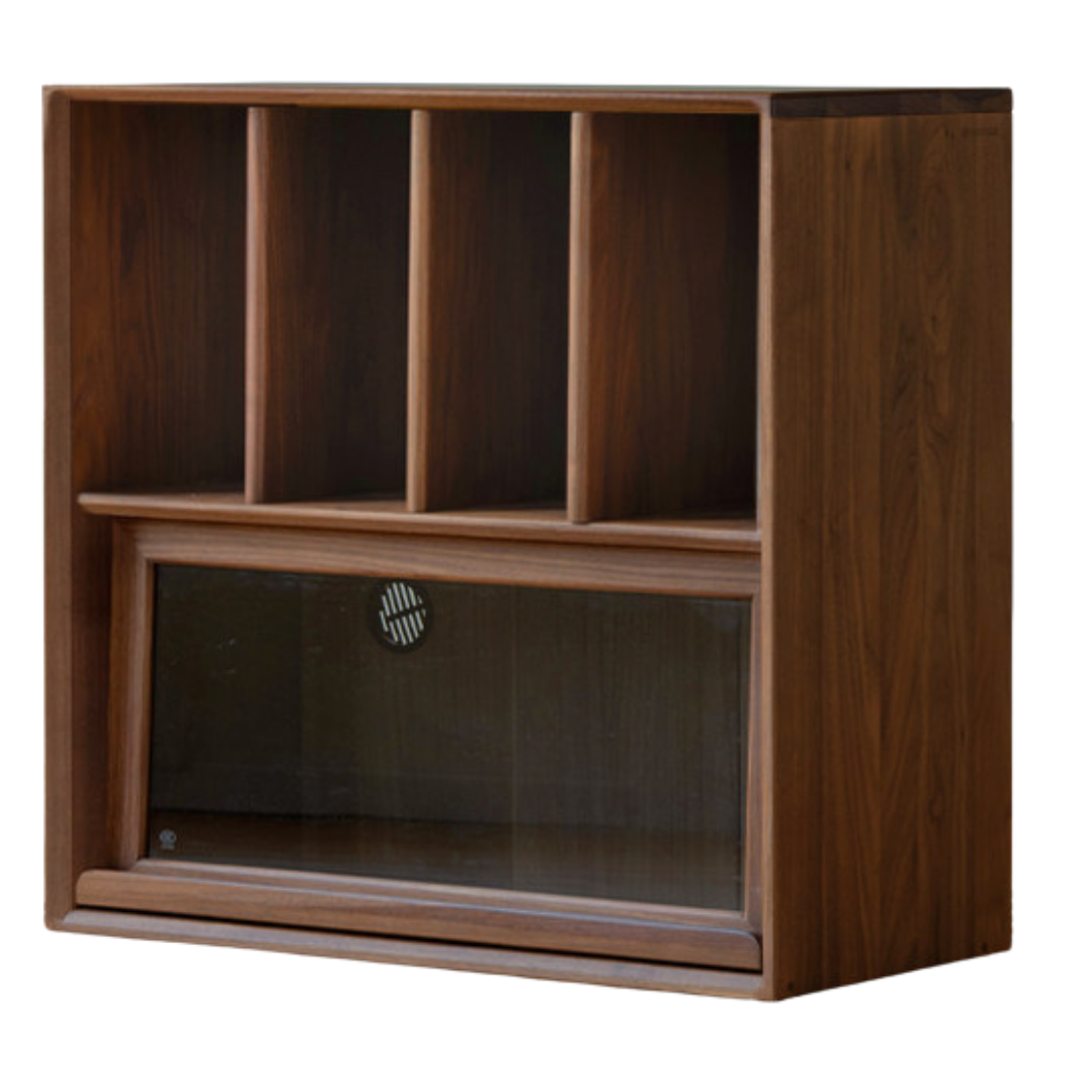 Sandalwood, Oak, Black Walnut, White Ash Solid Wood Light Luxury Style Module Bookcase
