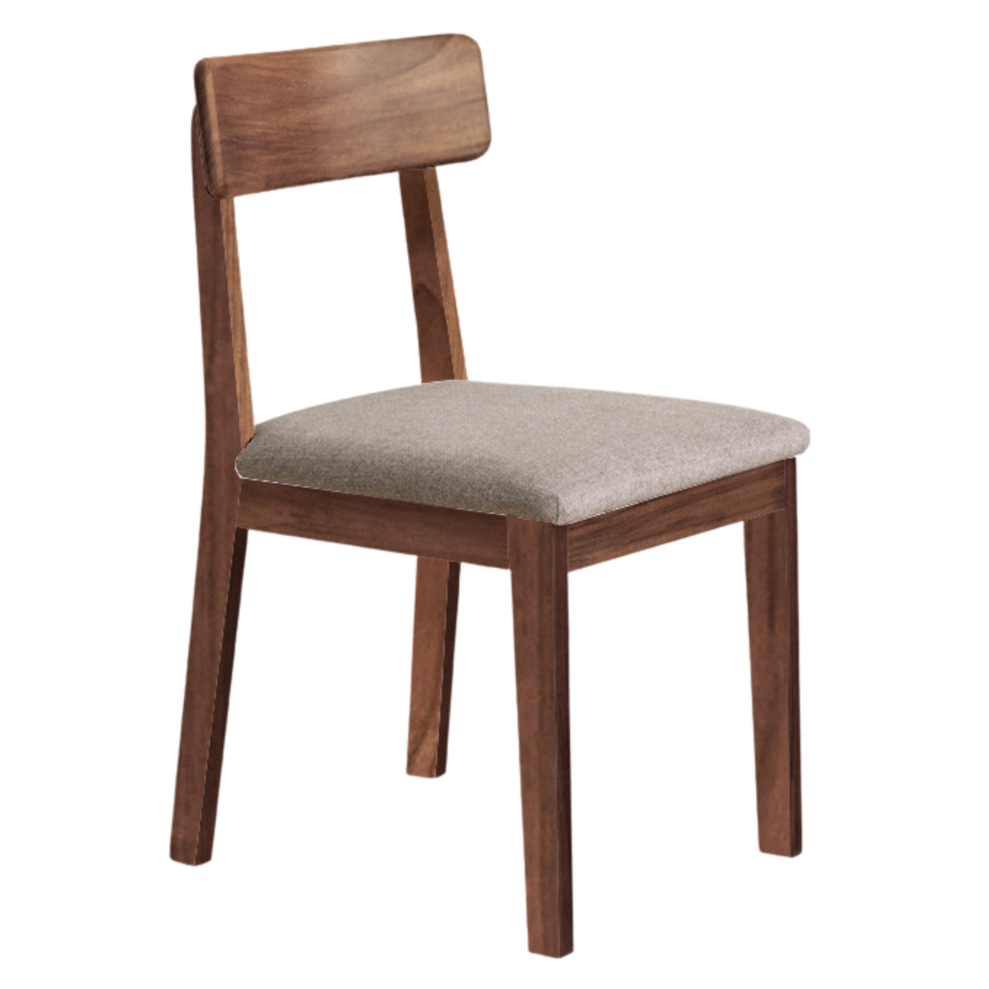 Black Walnut, Ash, Oak Solid Wood, Solid RubberWood Chair 4 pcs set