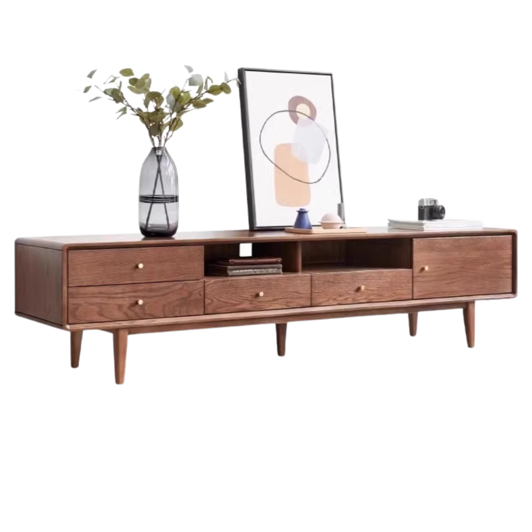 Oak Solid Wood TV Stand.