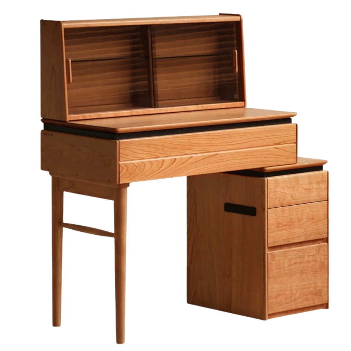 Cherry Solid Wood Retractable Vanity Table
