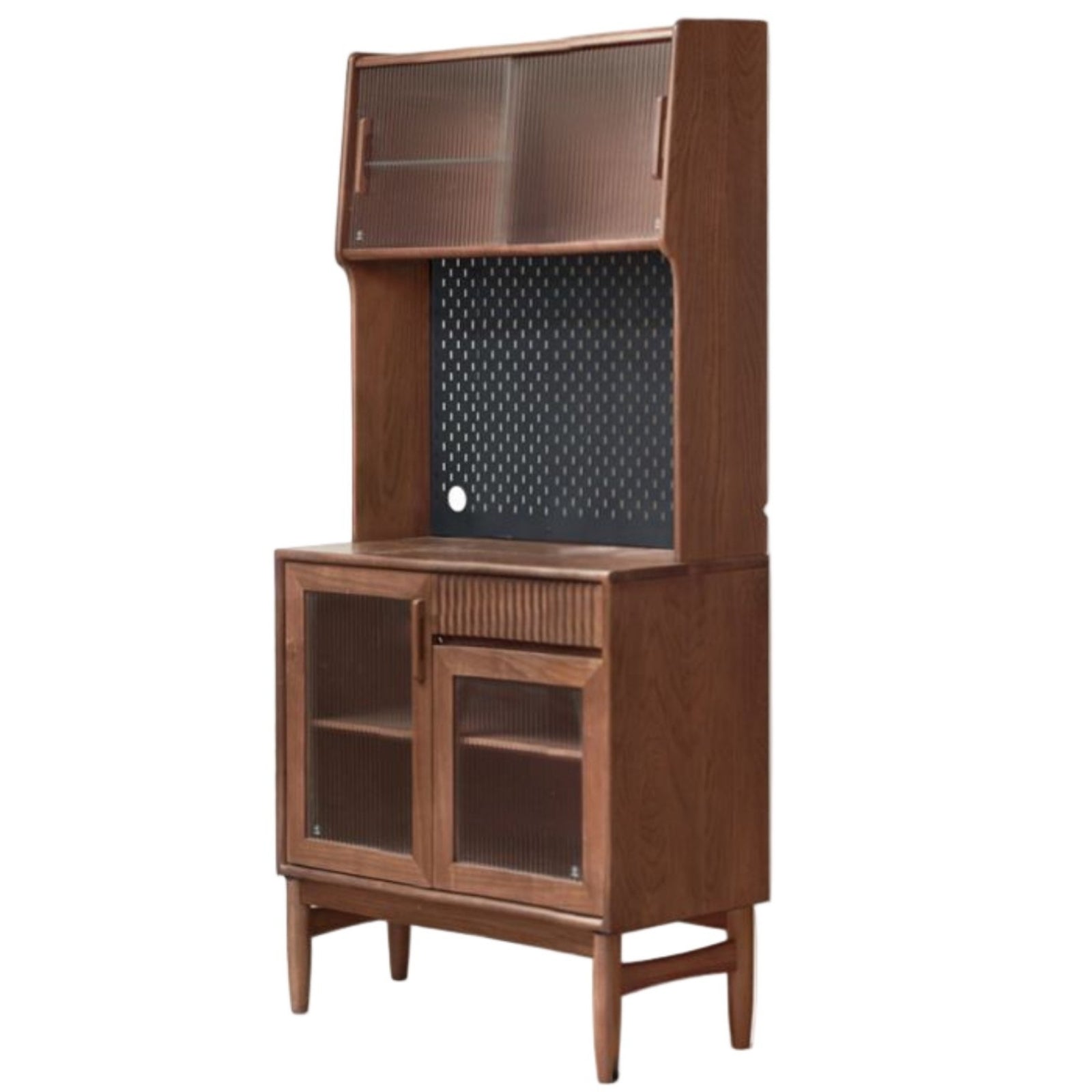 Black Walnut, Oak, South American Walnut Light Luxury Tableside Cabinet