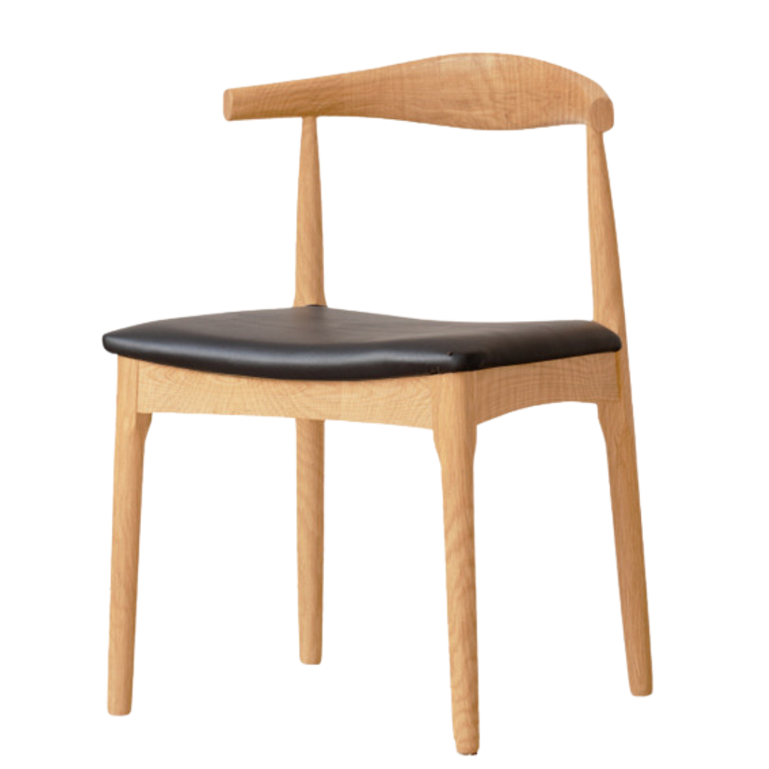 set 4 pcs Ash, Oak Solid Wood-Horn Chair