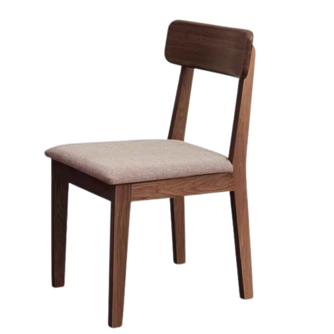 Black Walnut, Ash, Oak Solid Wood, Solid Rubberwood Dining Chair Set of 4