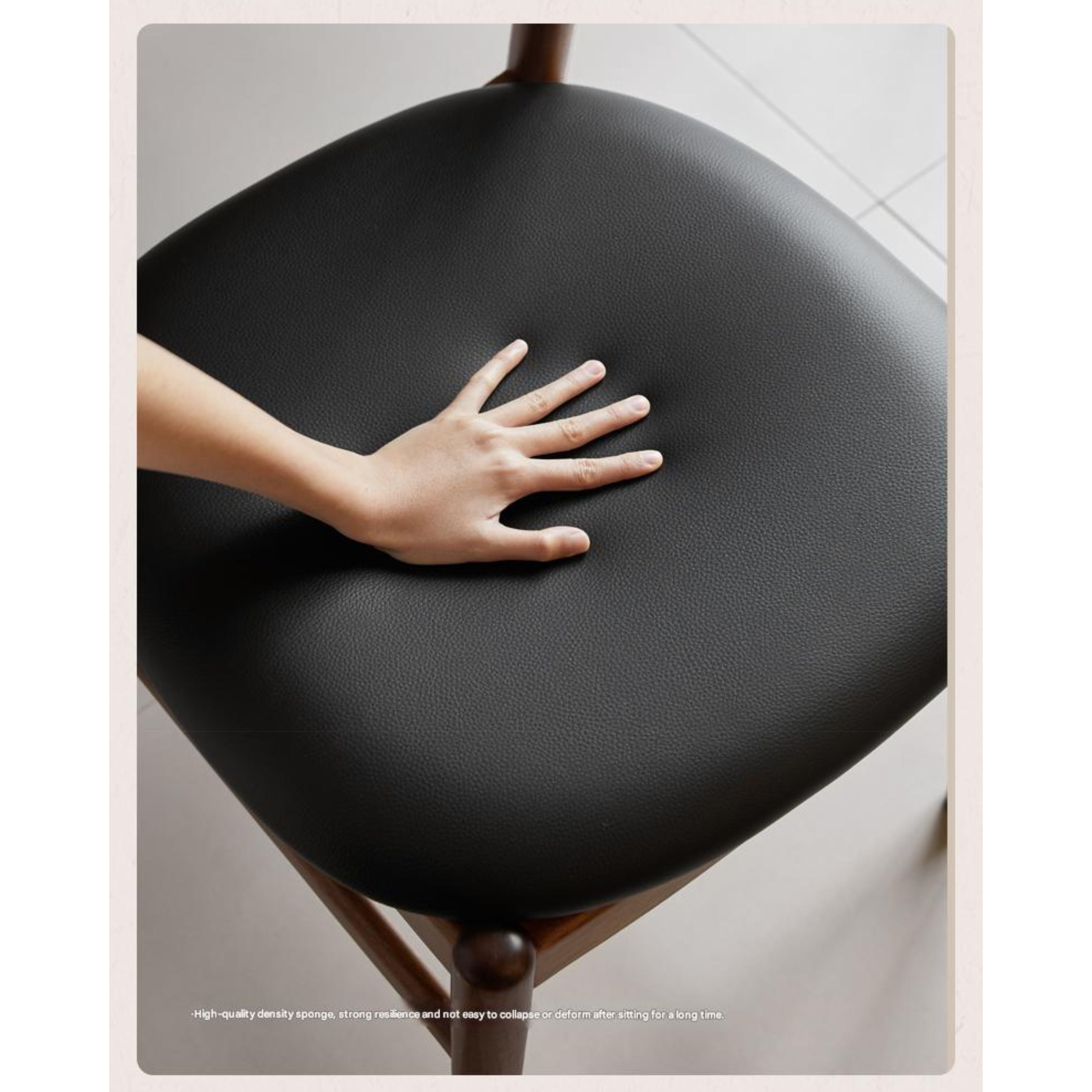 4 pcs Black Walnut, Ash, Oak, White Oak, Beech, Sandalwood Solid Wood Dining Chair Retro