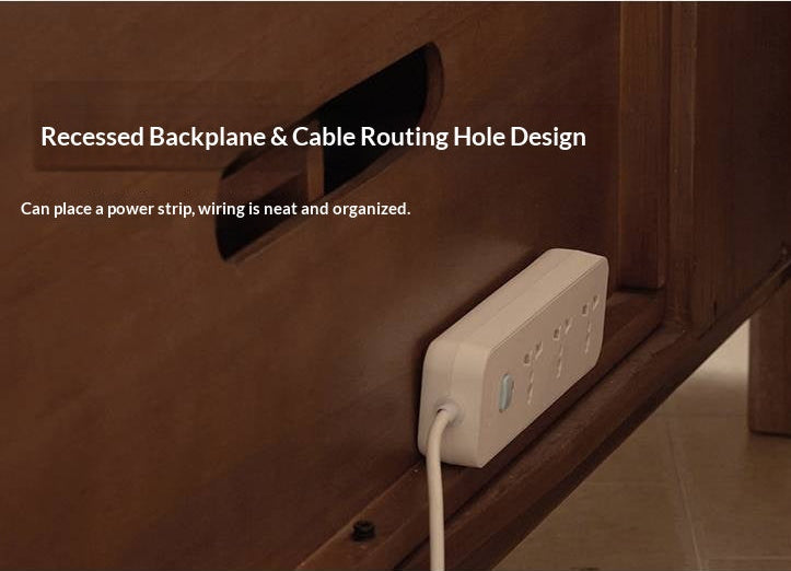 Ash Solid Wood Wabi-sabi Style TV Cabinet