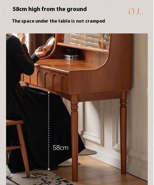 Poplar Solid Wood Multifunctional Vanity Table.