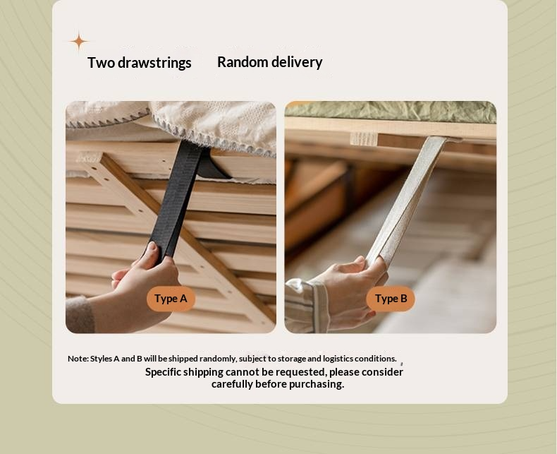 Cherry Solid Wood Modern Minimalist Storage Box Bed with Suspension Design