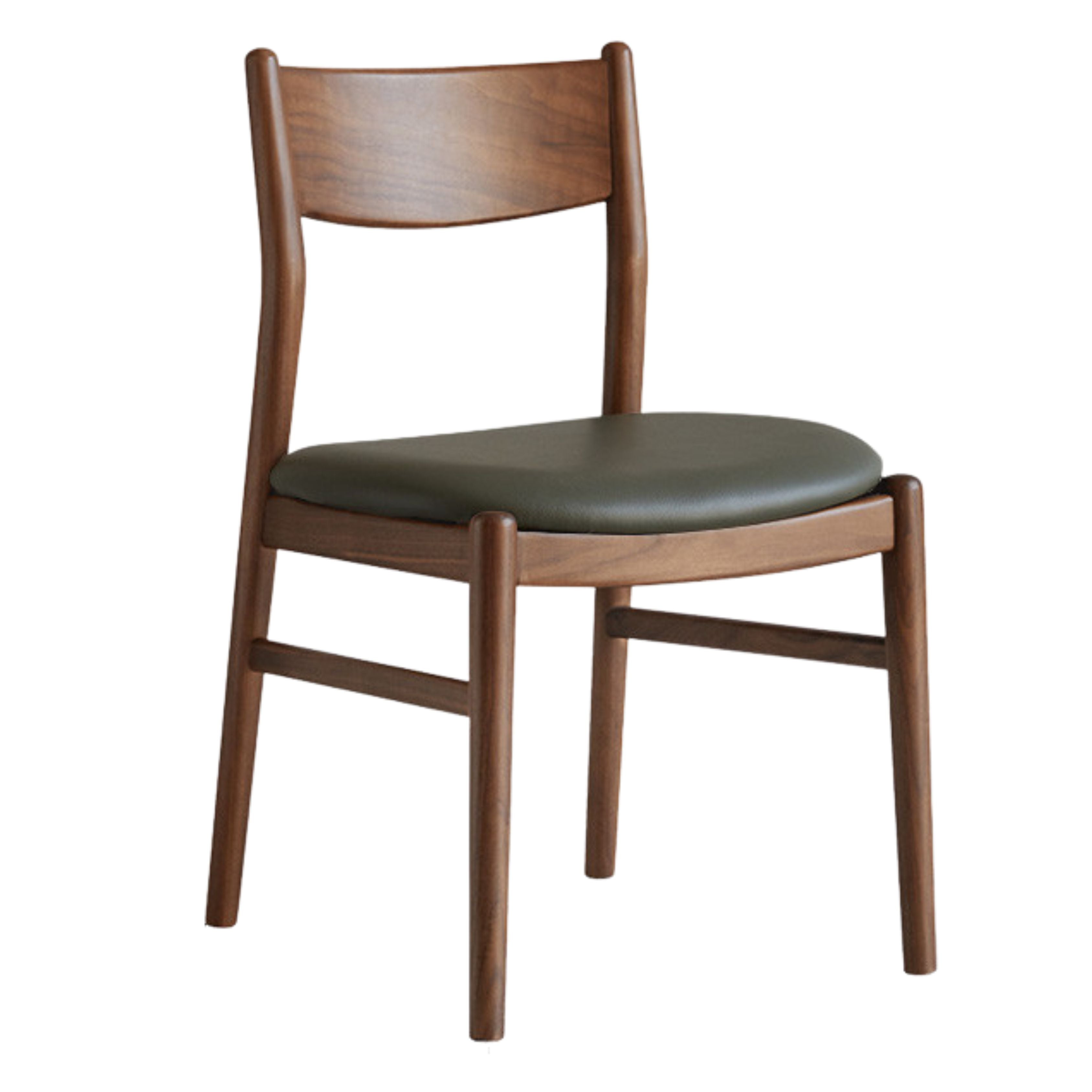 4 pcs Black Walnut, Ash, Oak, Beech, Sandalwood Solid Wood Dining Chair Retro