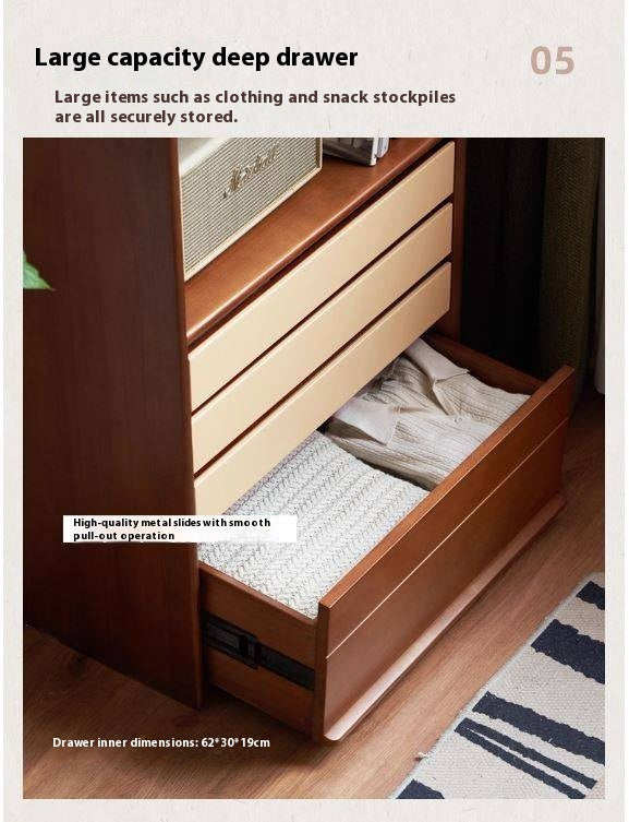 Poplar Solid Wood Antique Style Side Cabinet.