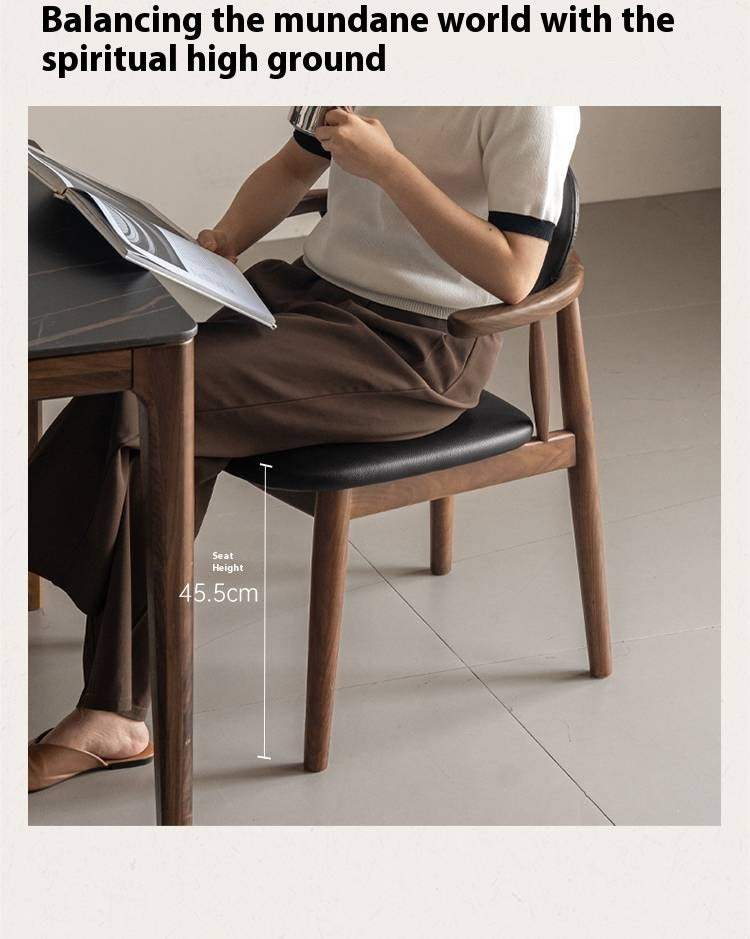 Black Walnut, Red Oak, Golden Sandalwood, White Ash, Ash Dining Armchair