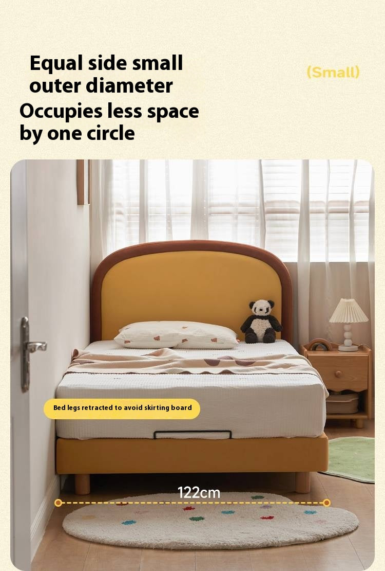 Fabric Children's Bed High Head Soft Bed