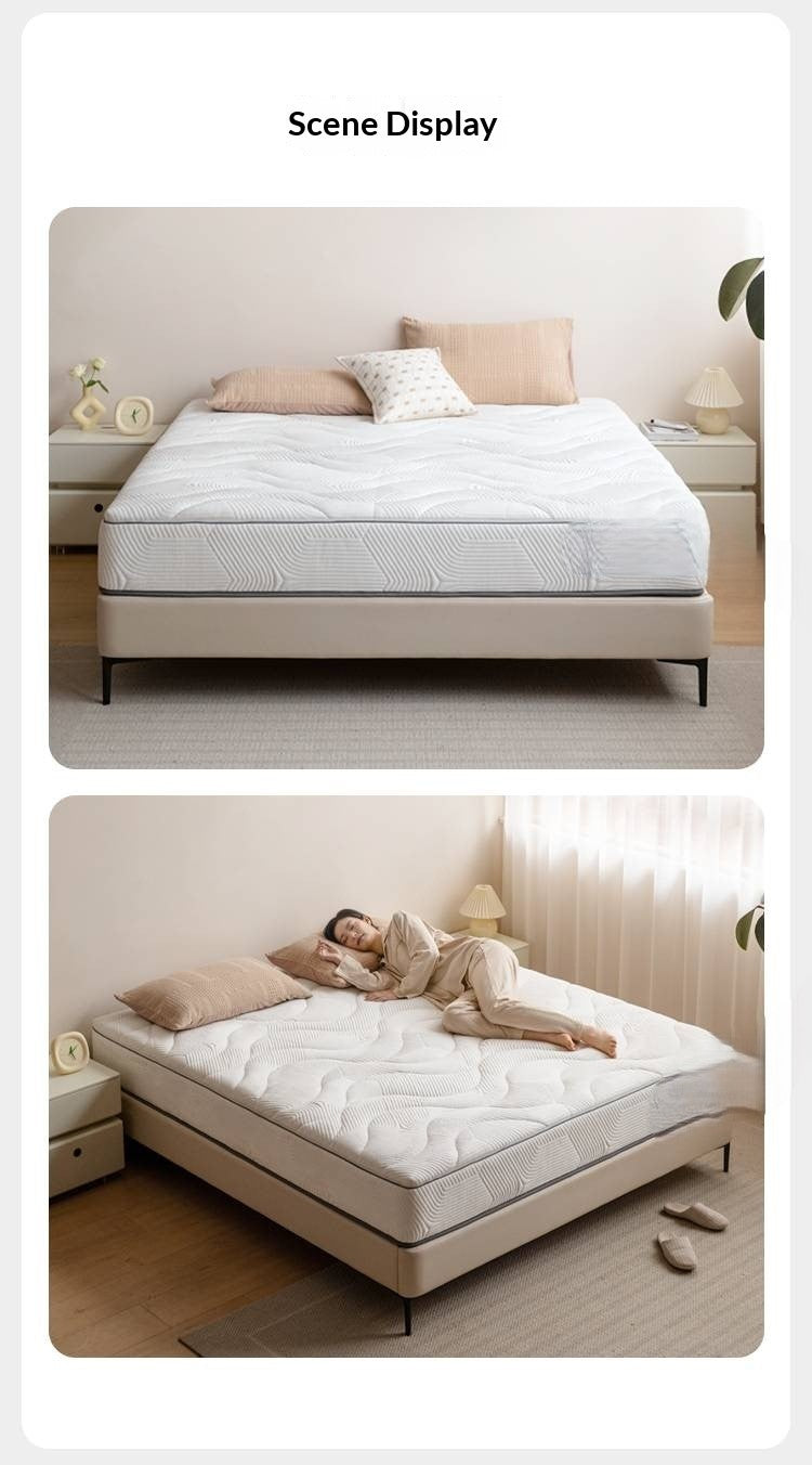 Zero-Glue Bedroom Mattress — Natural Anti-Mite, Breathable, Spring Back Support, Firm Support Mattress