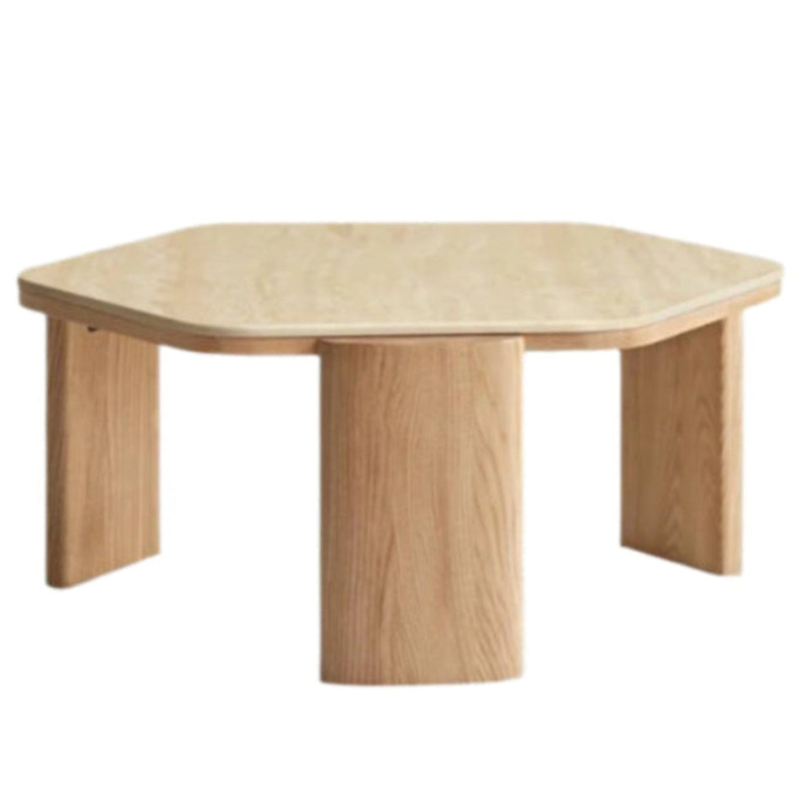 Ash Solid Wood Wabi-Sabi Style Coffee Table